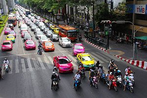 Getting around Bangkok by taxi