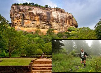Στην μεγάλη φωτογραφία το Sigiriya an ancient rock fortress της Σρι Λάνκα, Κώστας Φυλακτός, Run και Travel