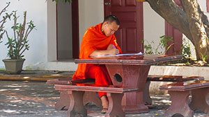 Laos monk