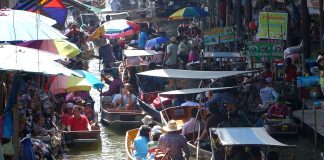Πλωτή αγορά Damnoen Saduak στην Ταϊλάνδη, pixabay