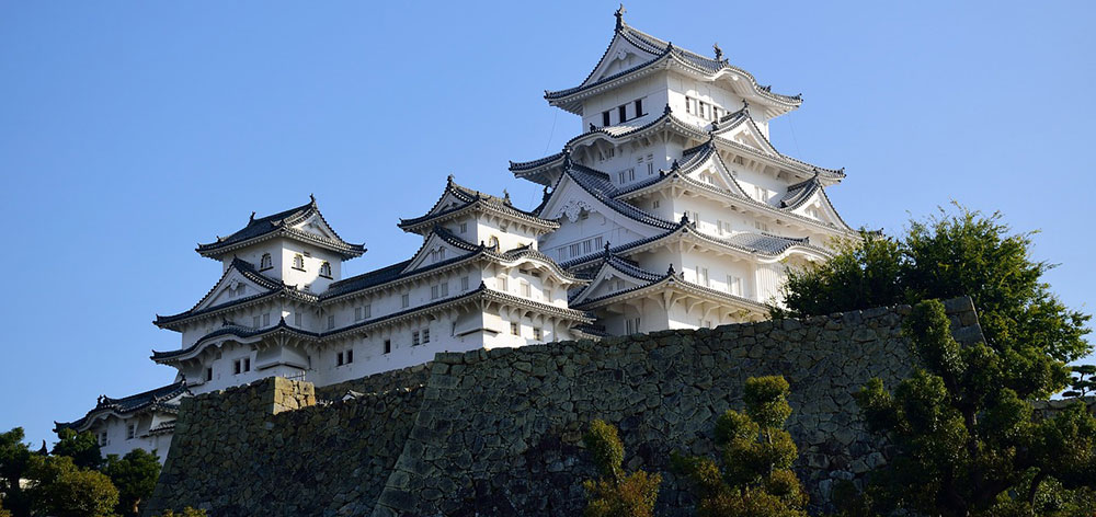 Himeji Castle, a hilltop Japanese castle complex, Himeji Japan