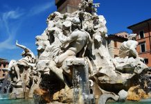 Fiumi Fountain, Fountain of the Four Rivers, Rome