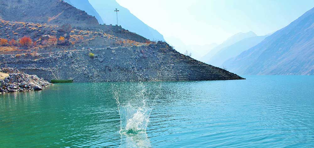 Satpara Lake, a natural lake near Skardu, Gilgit-Baltistan, Pakistan